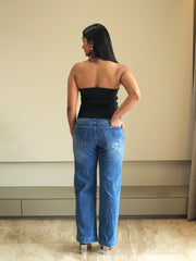 Black Halter Neck Top