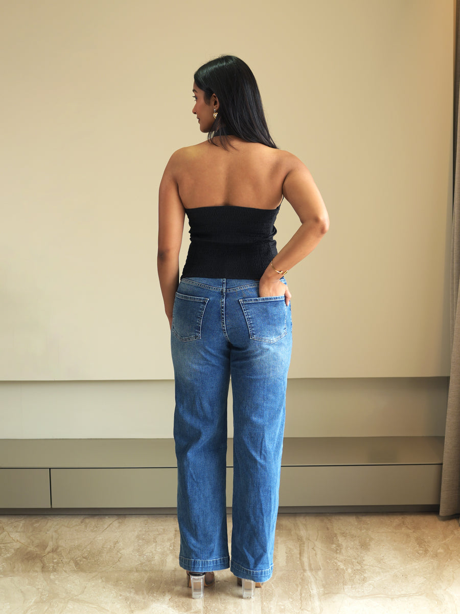 Black Halter Neck Top