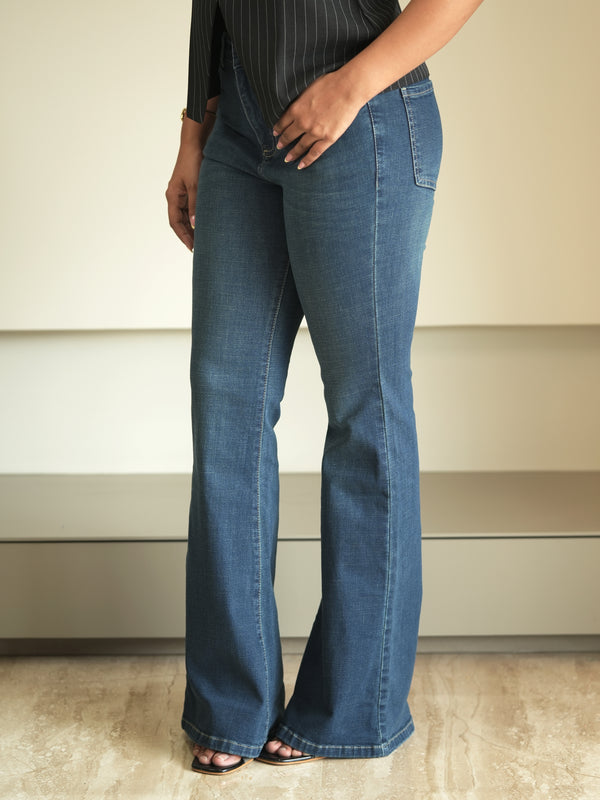 90s Green Tinted Bootcut Jeans