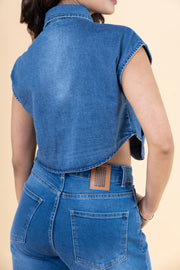 Everyday Mid-Blue Wide Jeans