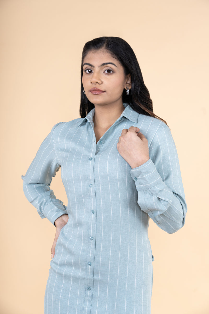 Shirt Dress Stripped