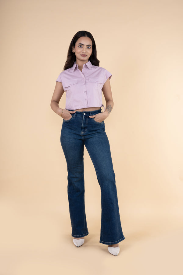 90s Green Tinted Bootcut Jeans