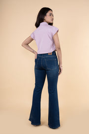 90s Green Tinted Bootcut Jeans