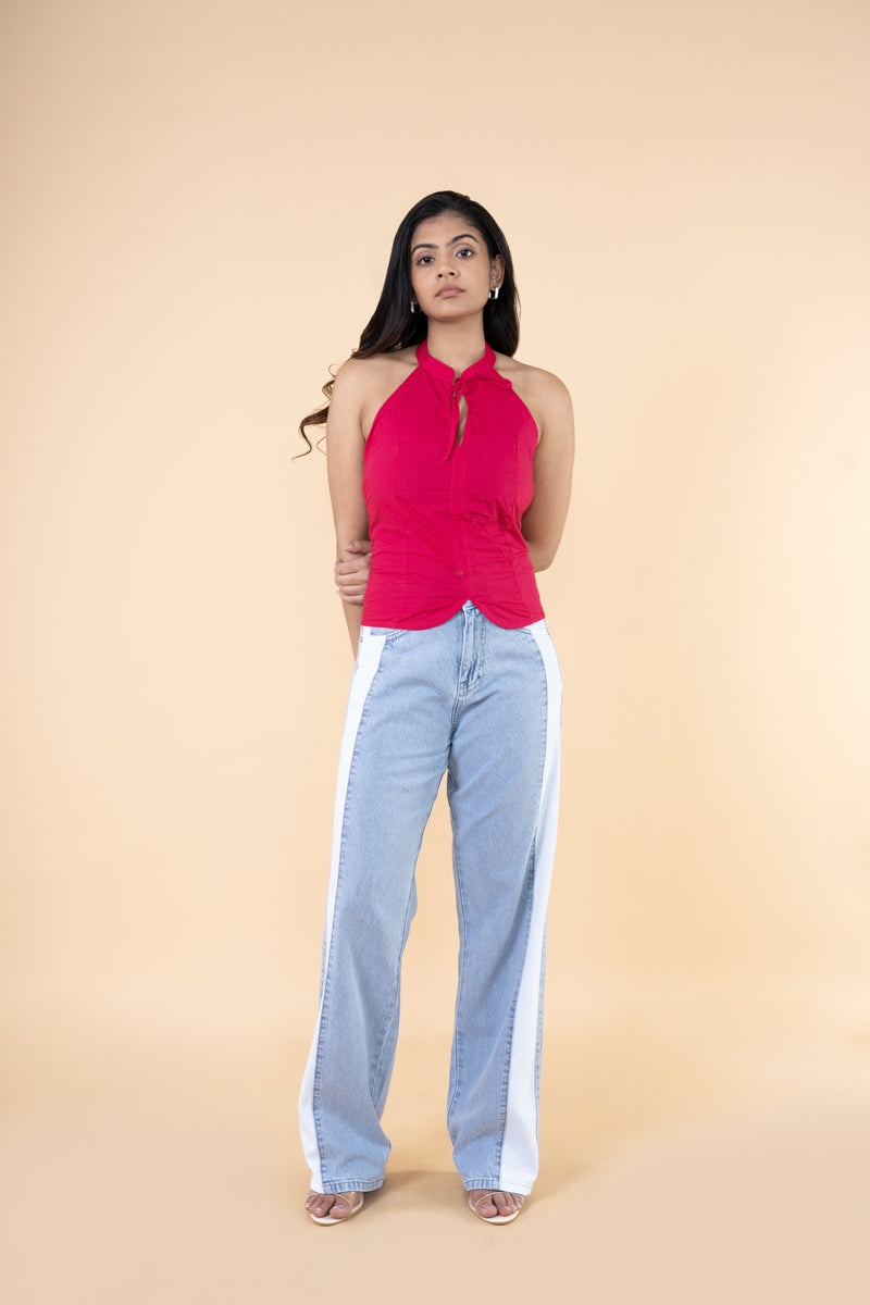 Ice Patched Lightweight Straight fit Jeans