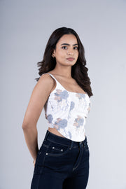 Floral Printed Corset Top