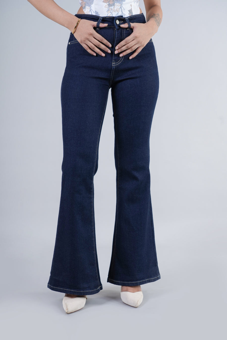 Classic Raw Wash Bootcut Jeans