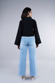 Oversized Cloud Cropped Shirt