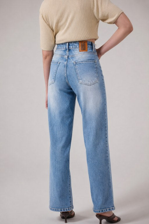 Blue Straight Fit Jeans