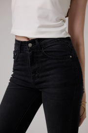 Carbon Black Bootcut Jeans
