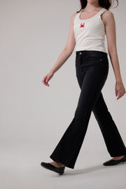Carbon Black Bootcut Jeans