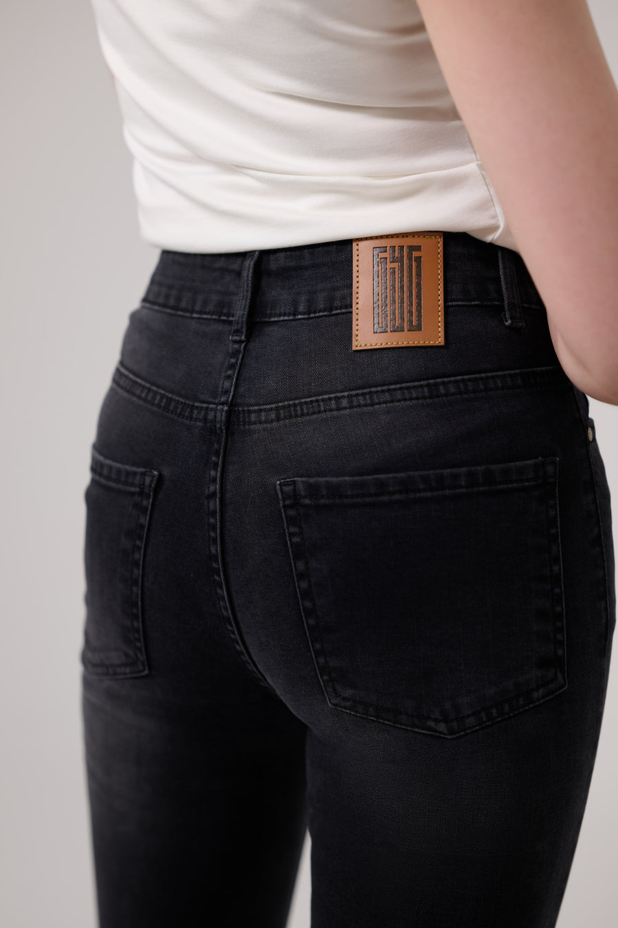 Carbon Black Bootcut Jeans