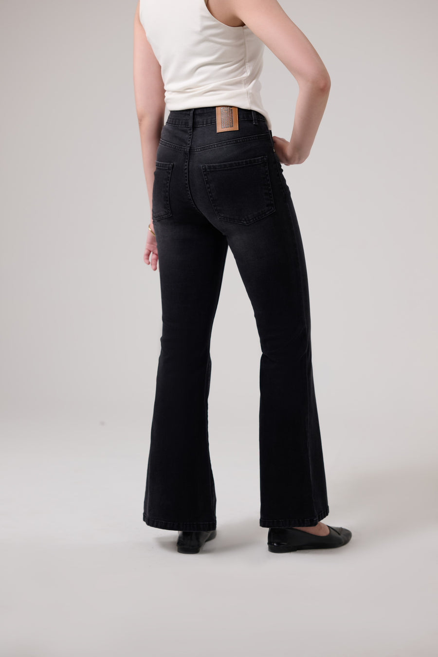Carbon Black Bootcut Jeans