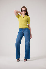 Everyday Mid-Blue Wide Jeans