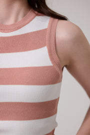 Peach Knit Tank Top