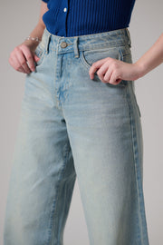Tinted Light Blue Wide leg jeans