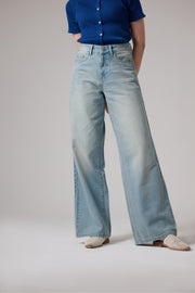 Tinted Light Blue Wide leg jeans