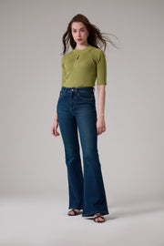 90s Green Tinted Bootcut Jeans