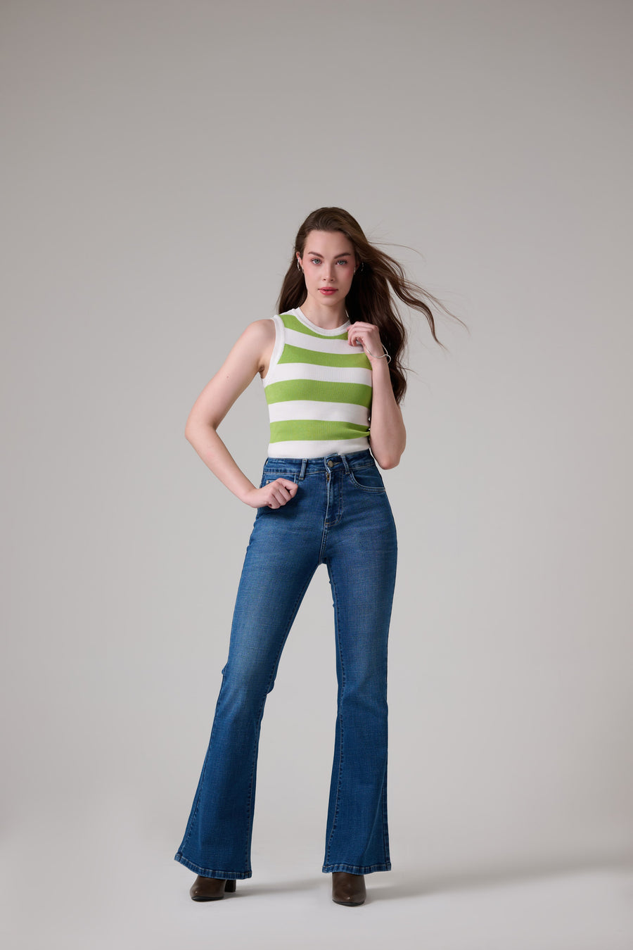 90s Stone Blue Bootcut Jeans