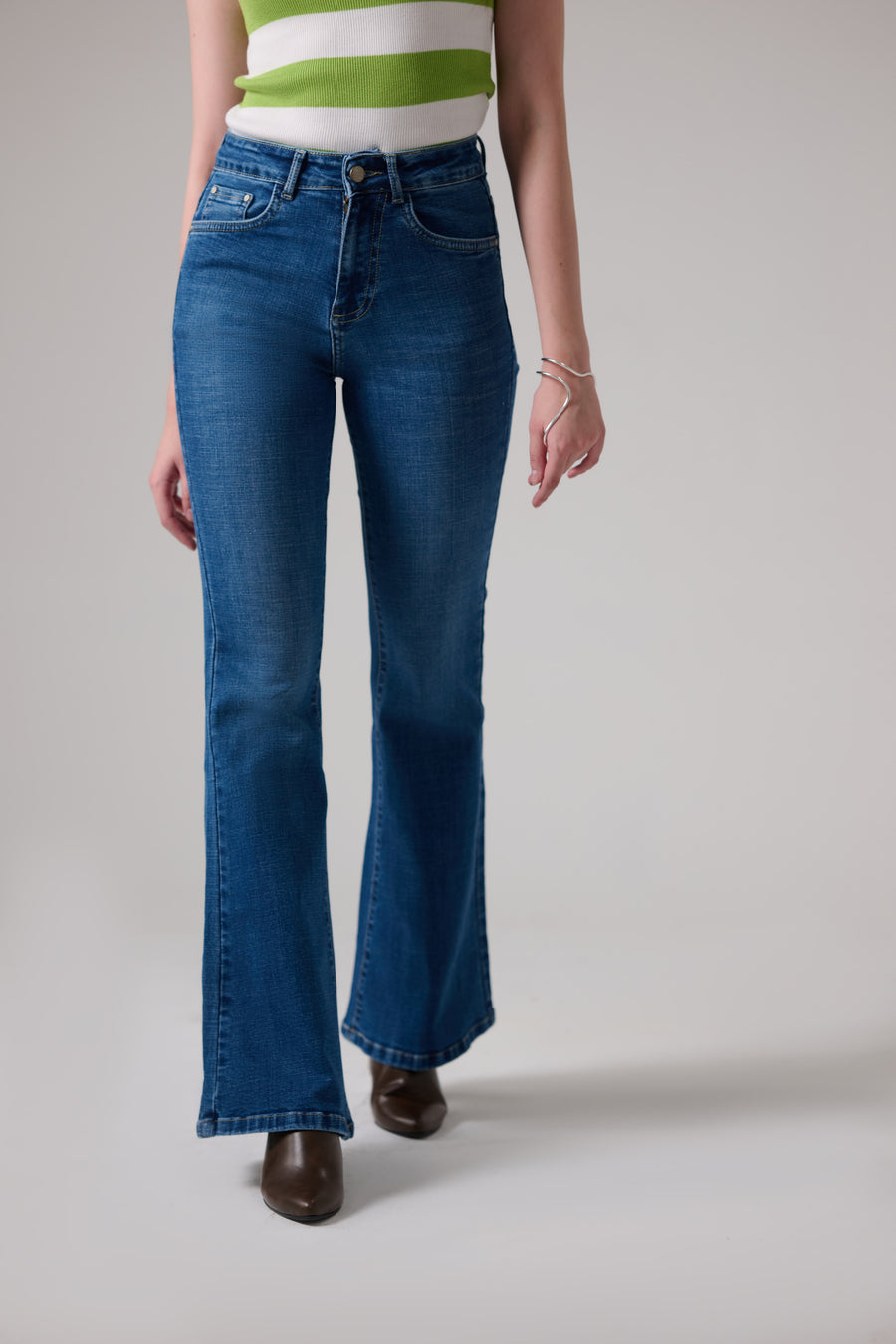 90s Stone Blue Bootcut Jeans