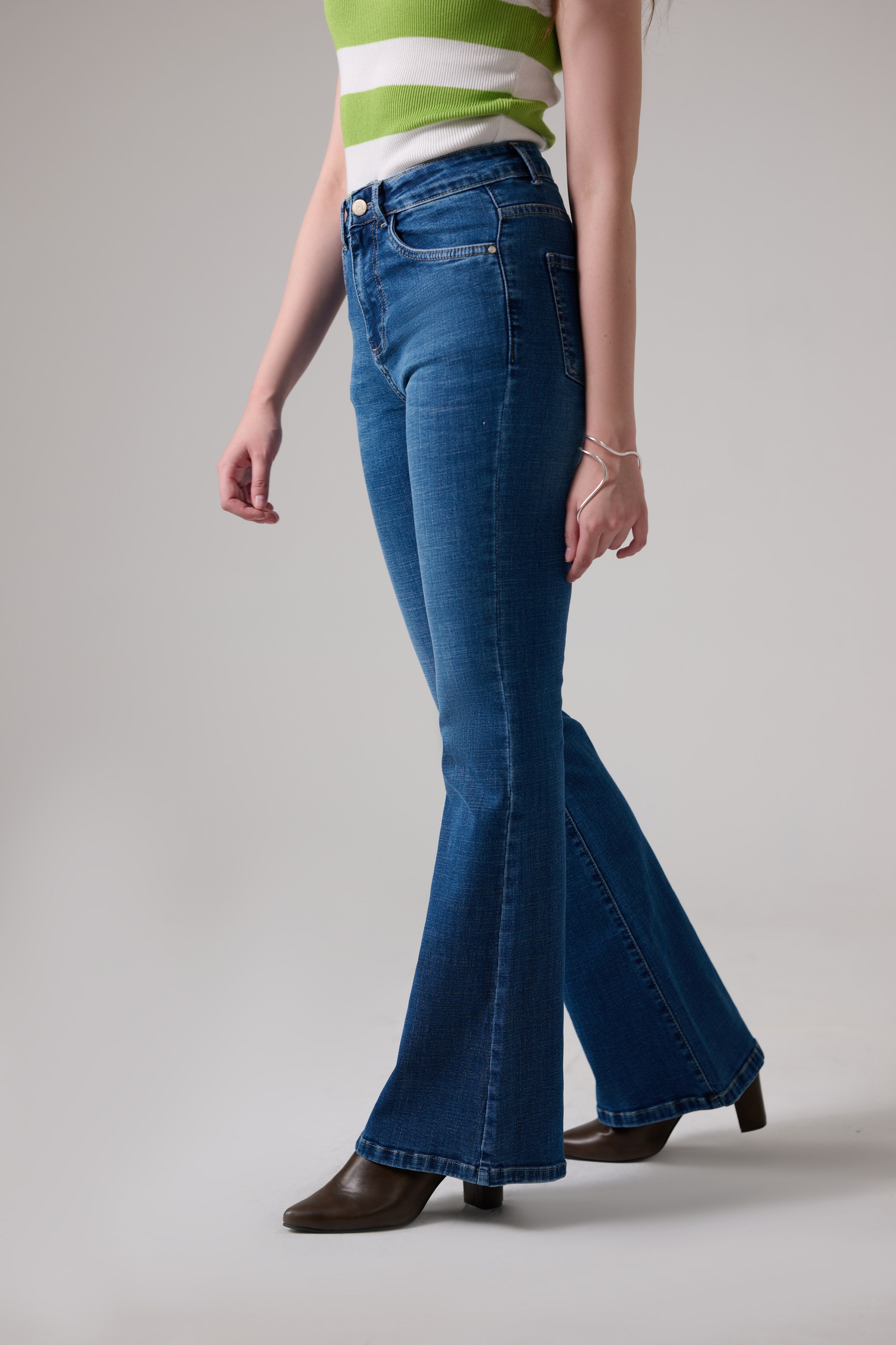 90s Stone Blue Bootcut Jeans