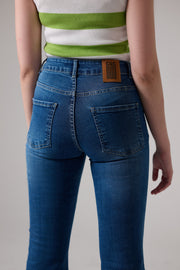 90s Stone Blue Bootcut Jeans