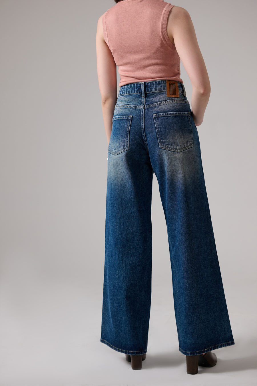 Vintage Blue Wide Leg Jeans