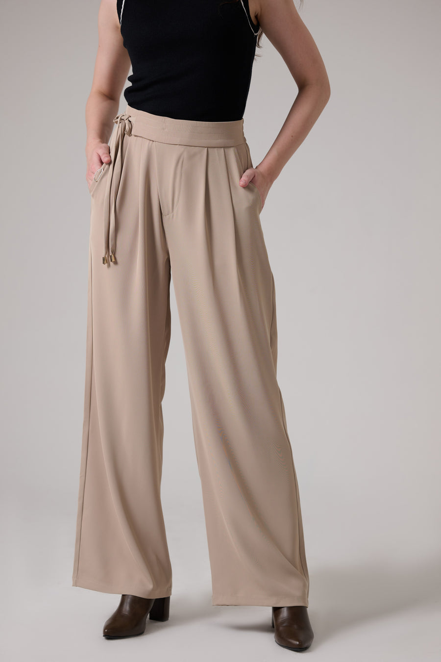 Belted Korean Pants