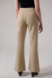 Cream Flared Pants
