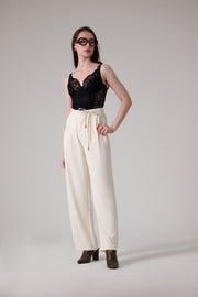 White Korean Pants