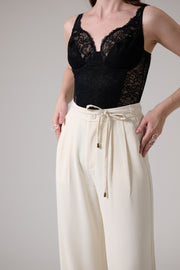 White Korean Pants