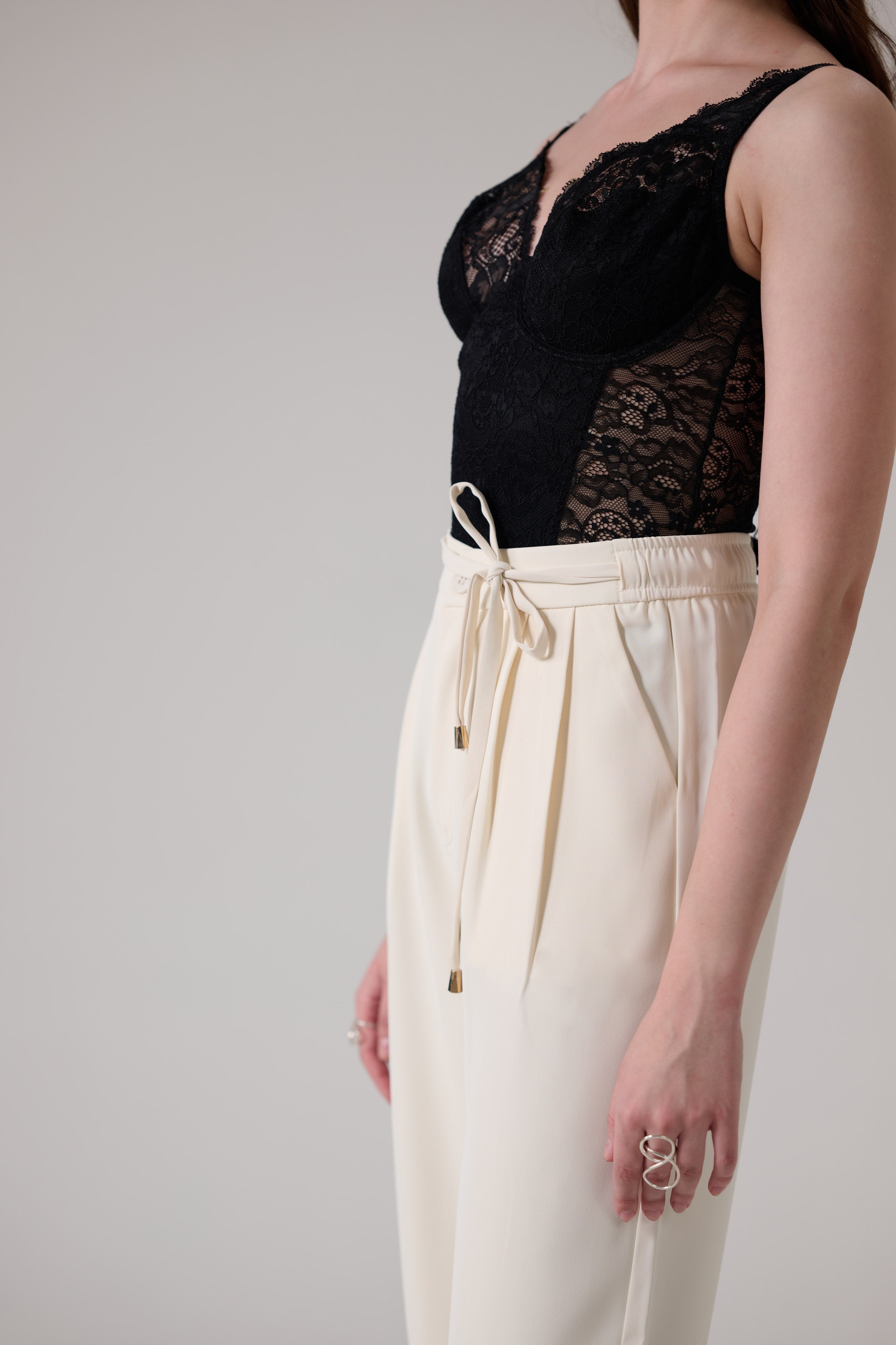 White Korean Pants