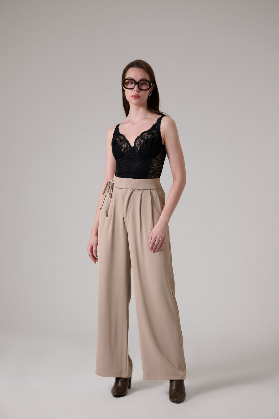 Belted Korean Pants
