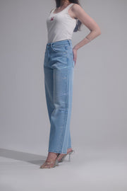 Shimmer Wideleg Jeans