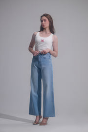 Shimmer Wideleg Jeans