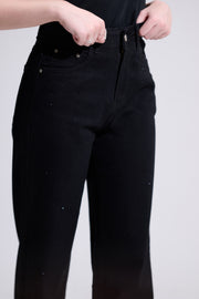 Studded Straight Fit Jeans