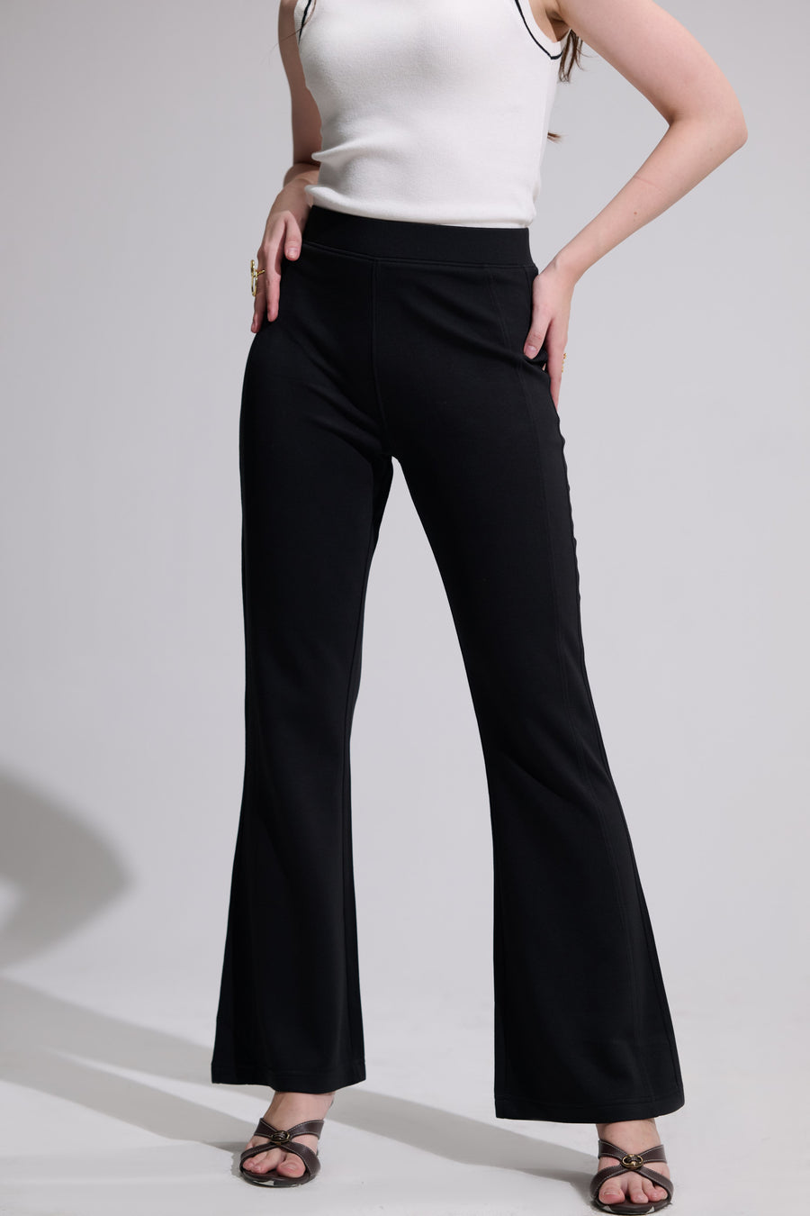 Black Flared Pants