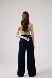 Raw Wideleg Jeans