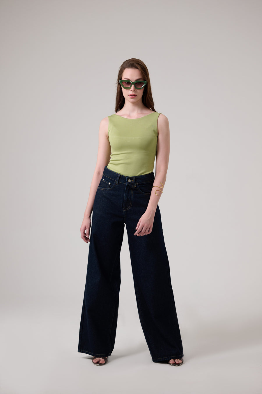 Raw Wideleg Jeans