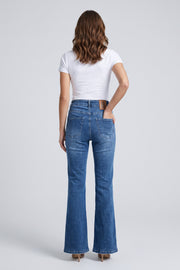 Blue Rhinestone Bootcut Jeans