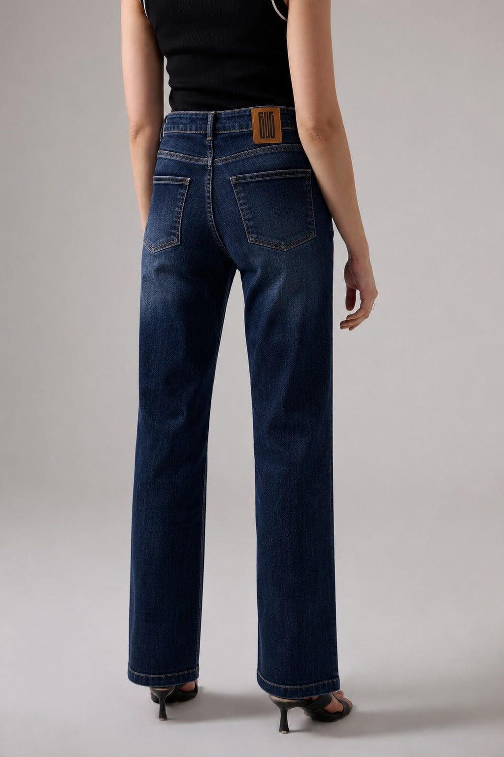 Pixel Studded Straight Fit Jeans